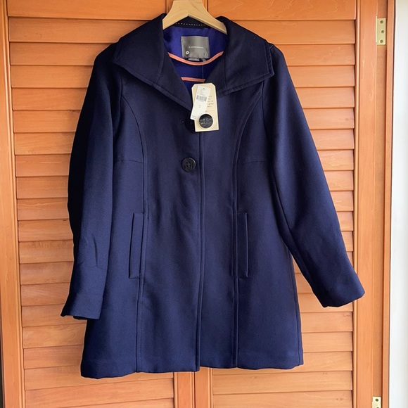 Anthropologie Wellesley Pleated Peacoat - Picture 2 of 12